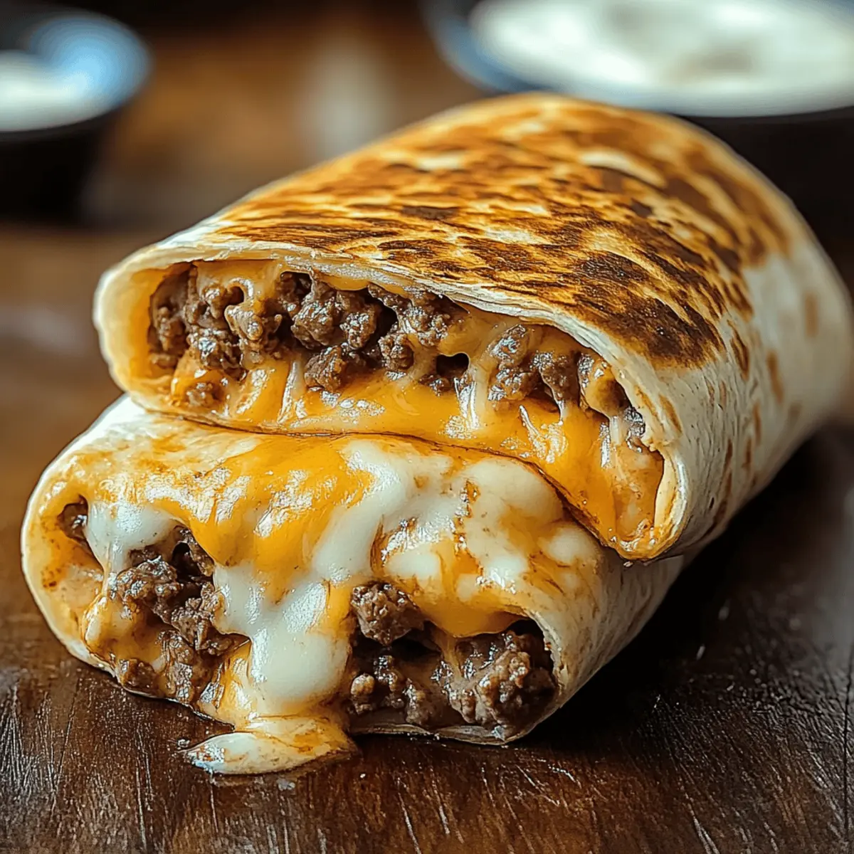 Easy Grilled Cheese Burrito