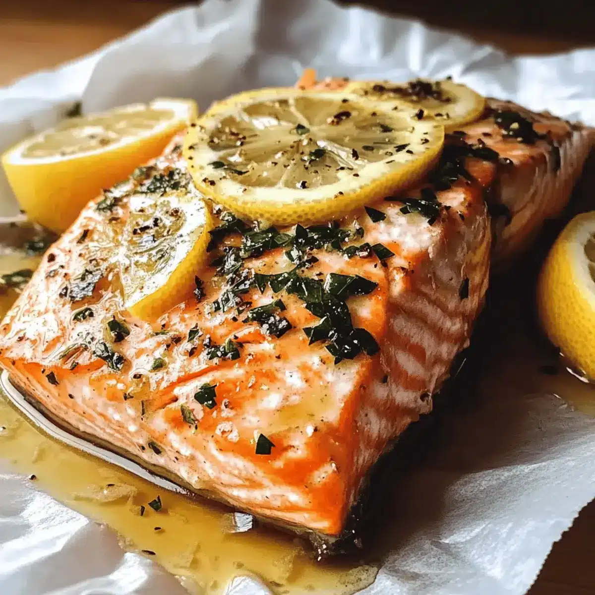 Garlic Butter Lemon Salmon