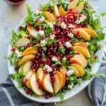 Pomegranate & Pear Green Salad with Ginger Dressing