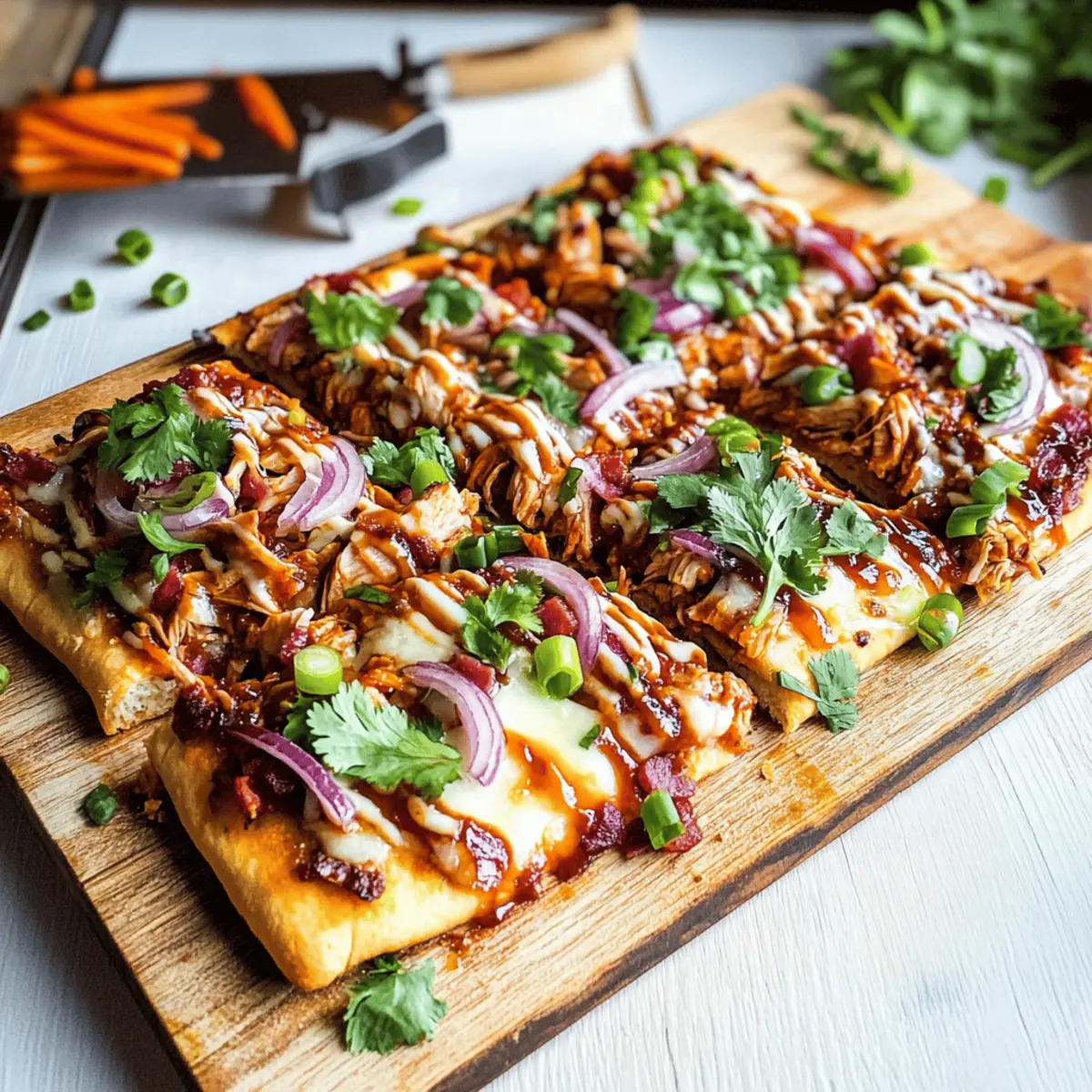 BBQ Chicken Flatbread Pizzas