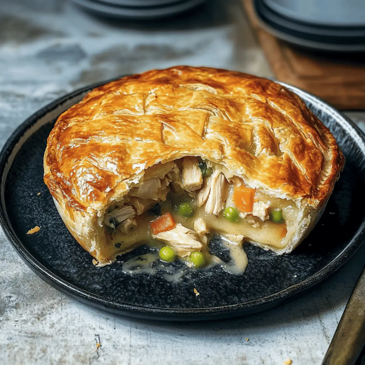 Chicken Leek and Thyme Pie