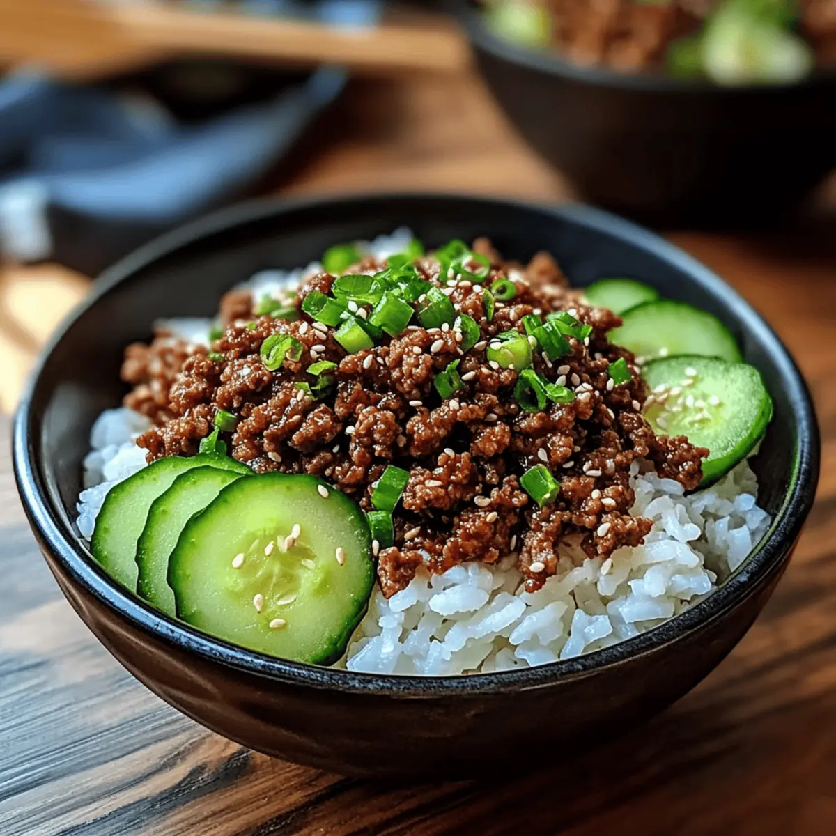 Easy Korean Ground Beef Bowl