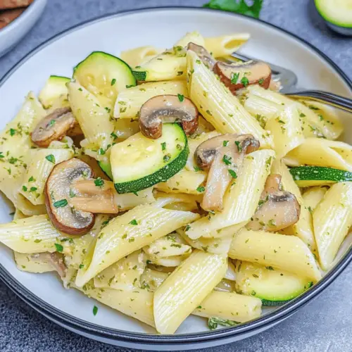 Zucchini Mushroom Pasta