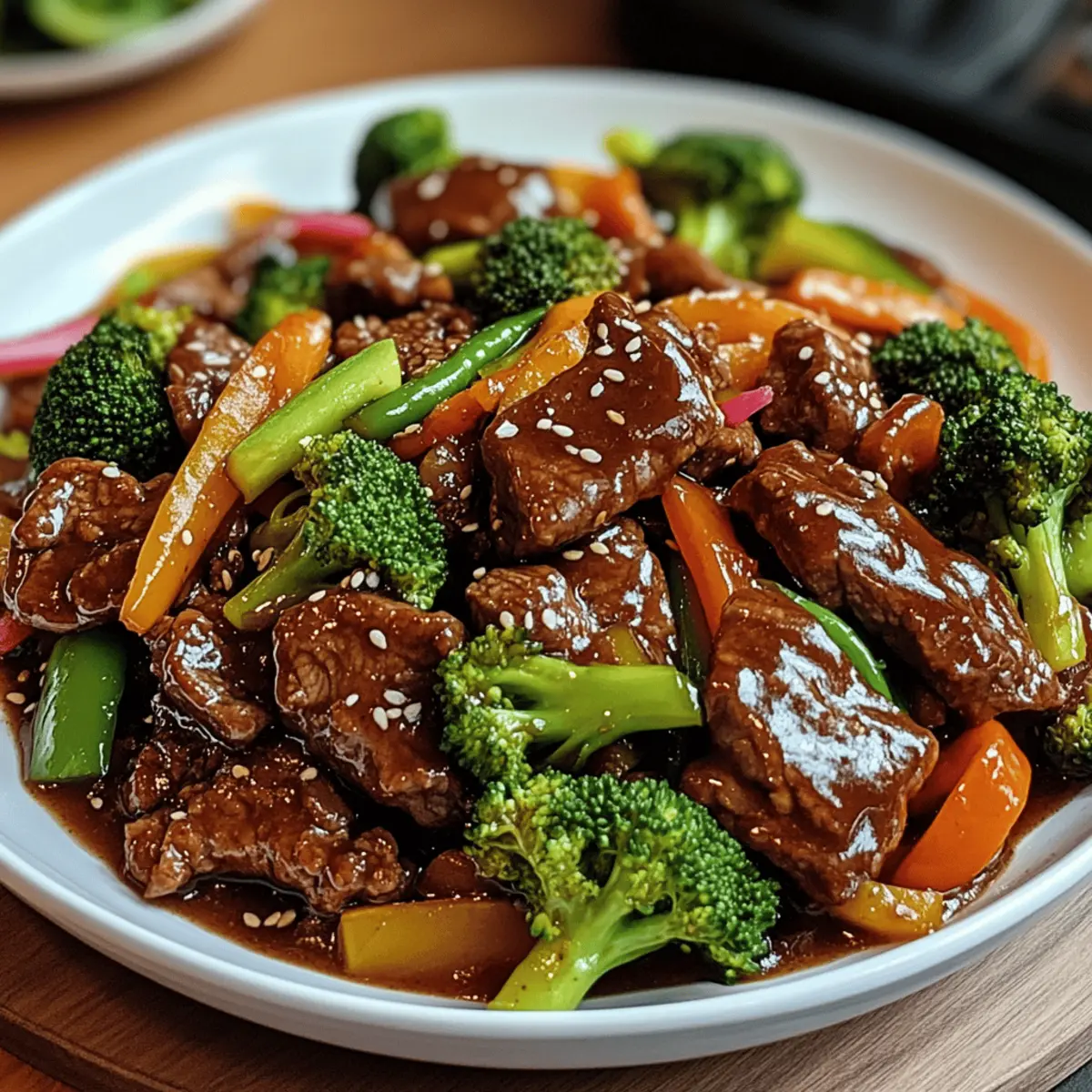 Asian Sweet Ginger Beef Stir Fry