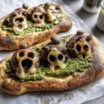 Spooky Mushroom French Bread Pizza