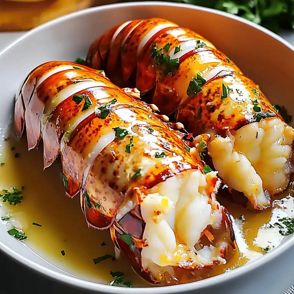 Butter Poached Lobster Tails