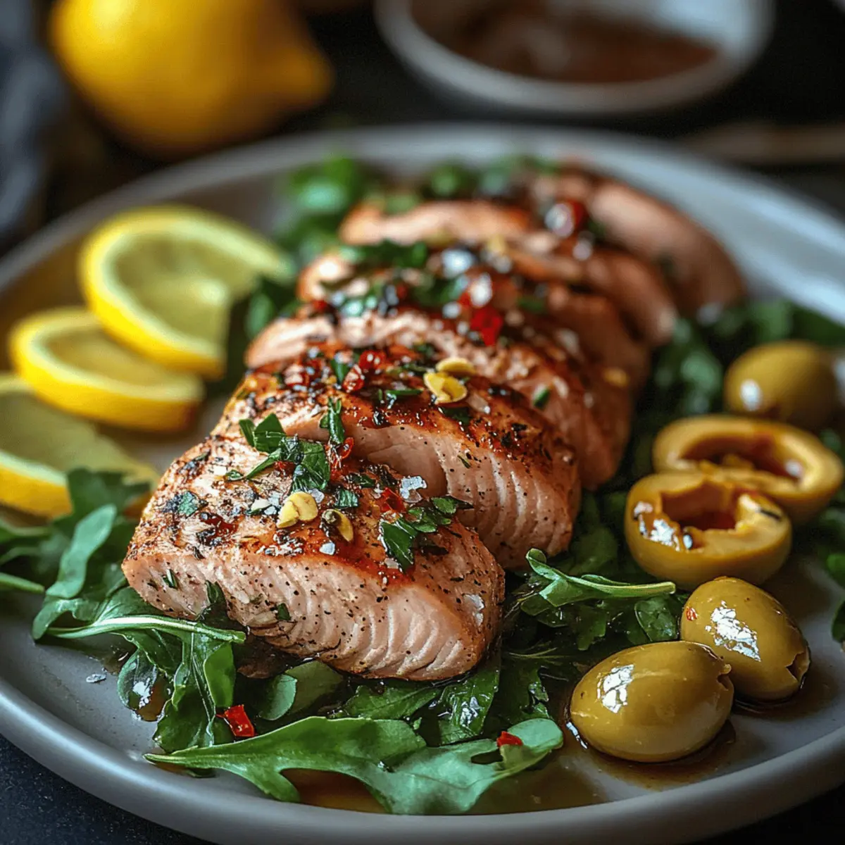 Easy Slow-Roasted Tuna Recipe with Harissa & Olives