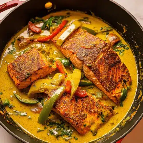 Caribbean-Style Coconut Curry Salmon