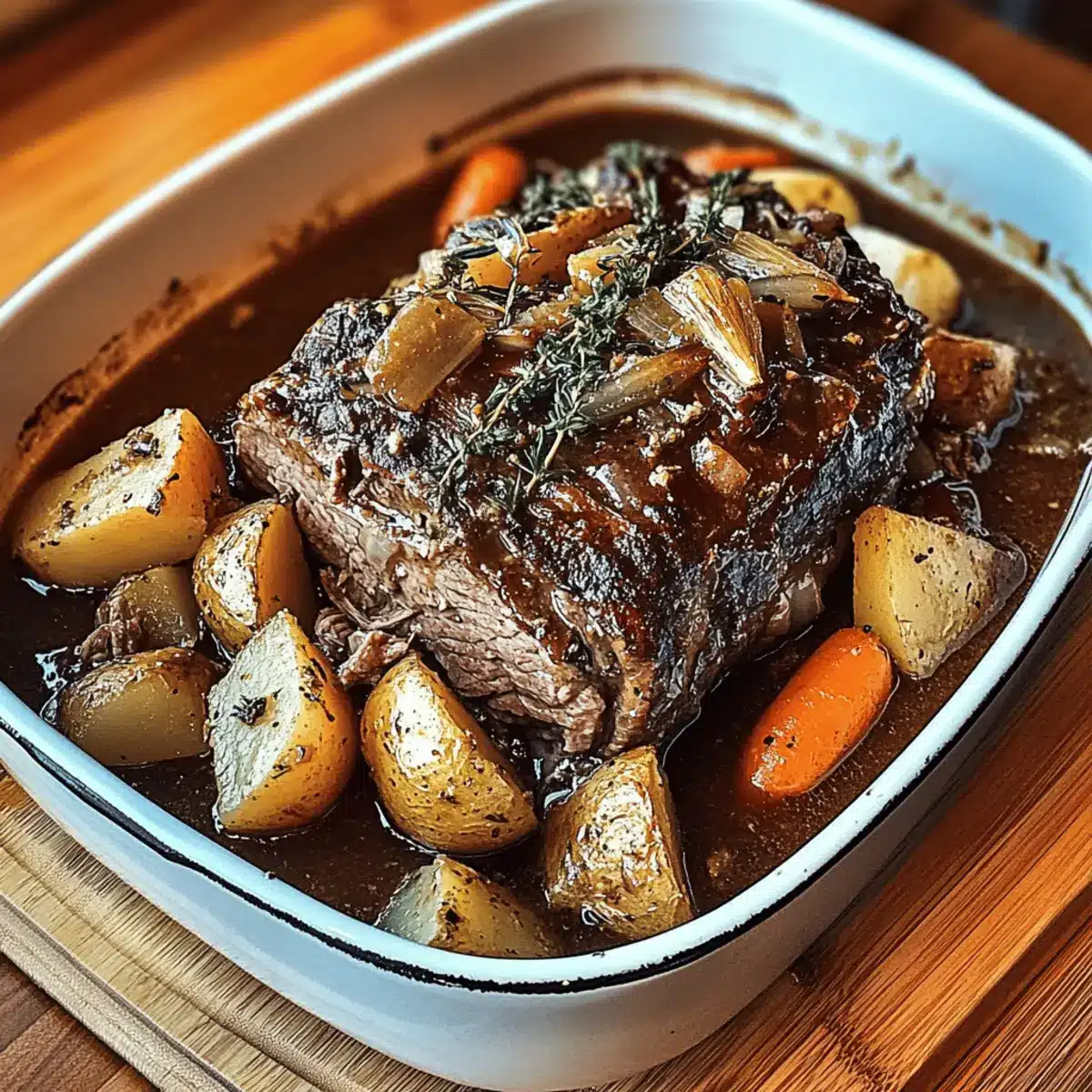 Garlic Herb Pot Roast