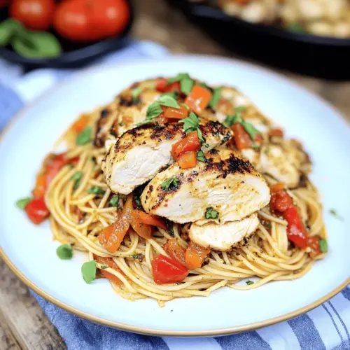 Grilled Chicken Spaghetti