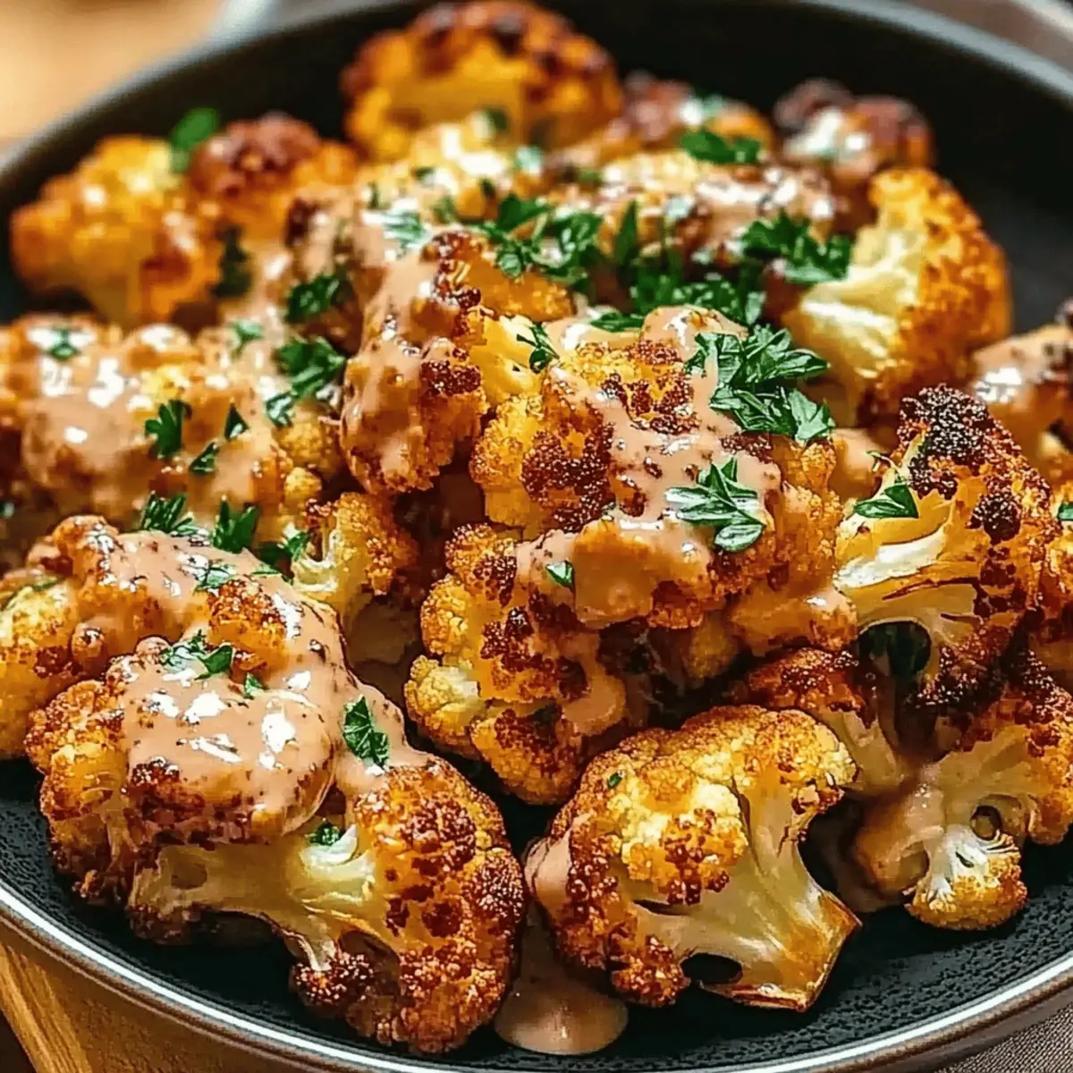 Moroccan Cauliflower with Tahini-Honey