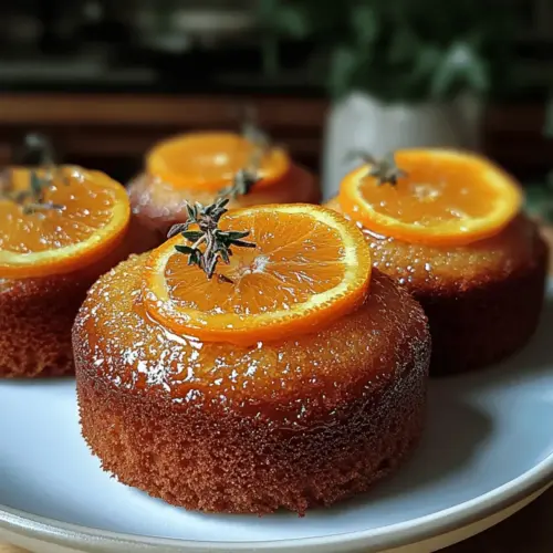 Orange Ginger Honey Cakes
