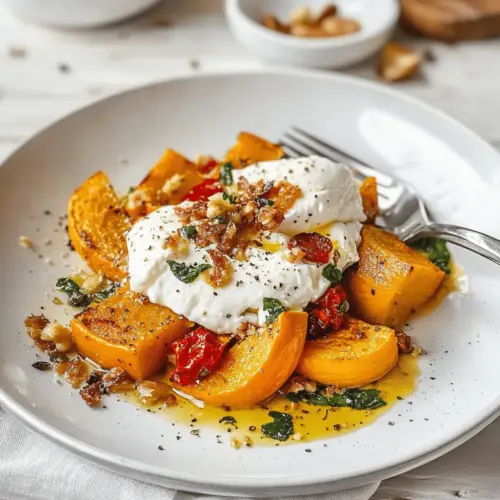 Roast Pumpkin with Burrata