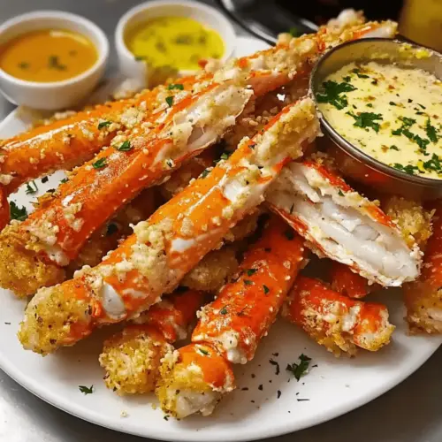 Savor Every Bite of Crunchy Garlic Butter King Crab Legs Seafood Elegance on a Plate