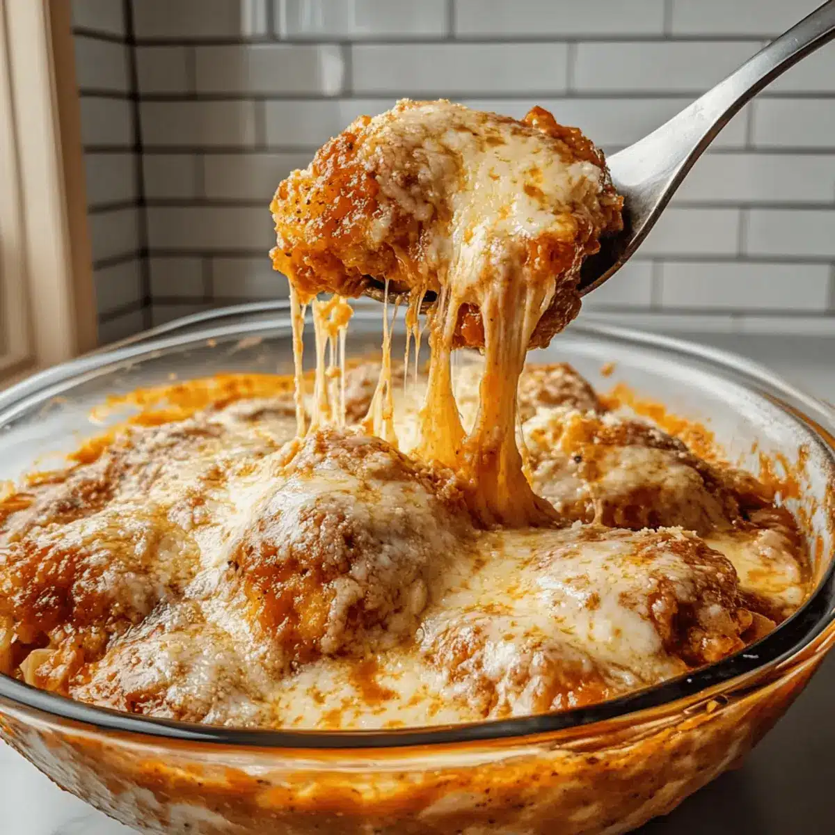 Super Yummy Cottage Cheese Chicken Parm Bowl
