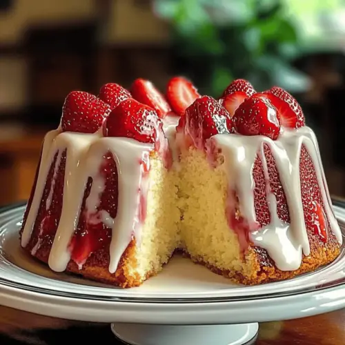 The Ultimate Strawberry Cream Cheese Pound Cake