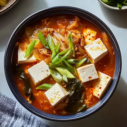 Savory Kimchi-Tofu Soup