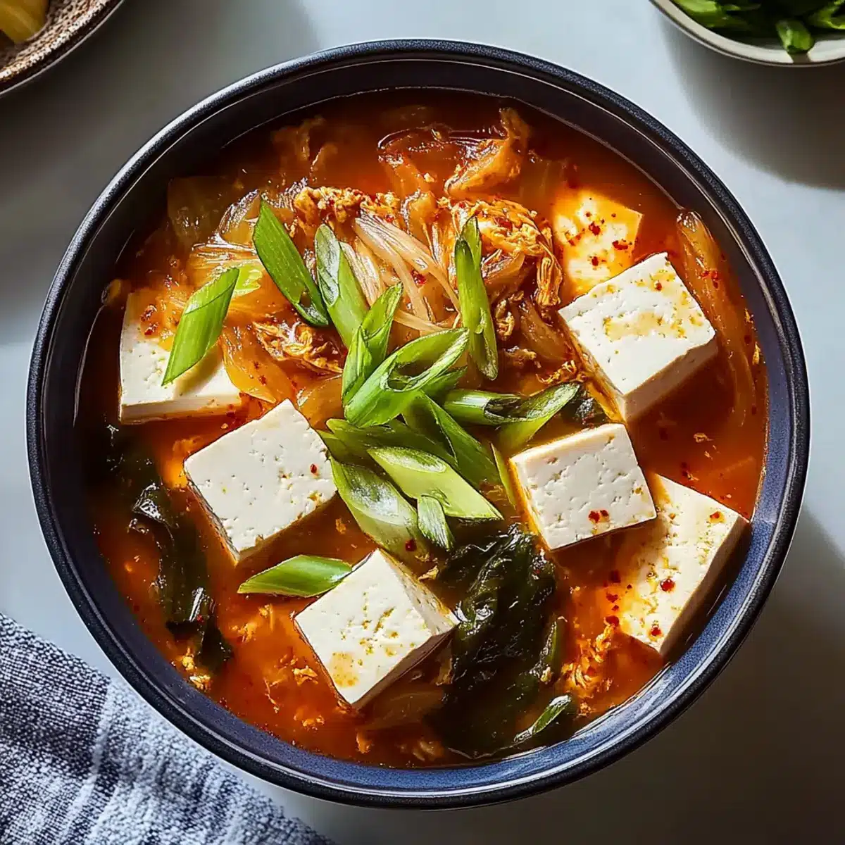 Savory Kimchi-Tofu Soup