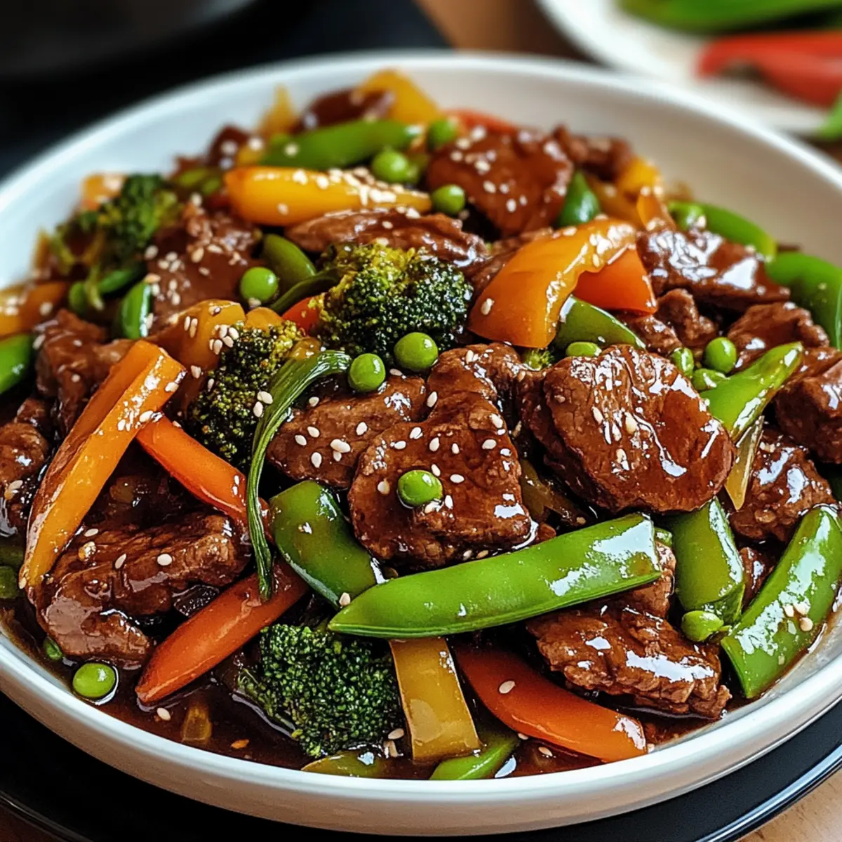 Asian Sweet Ginger Beef Stir Fry