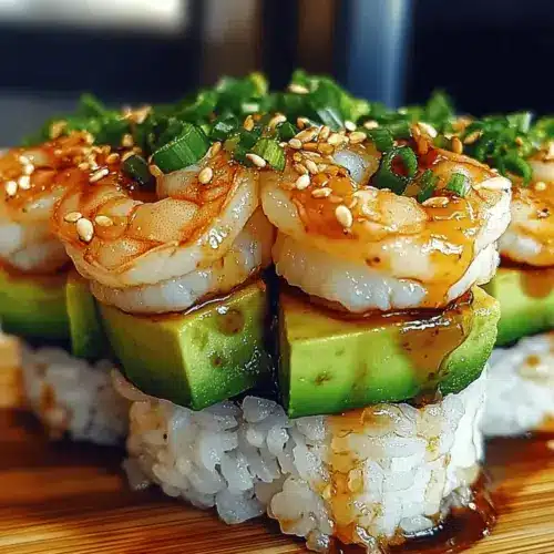 SPICY SHRIMP SUSHI STACKS