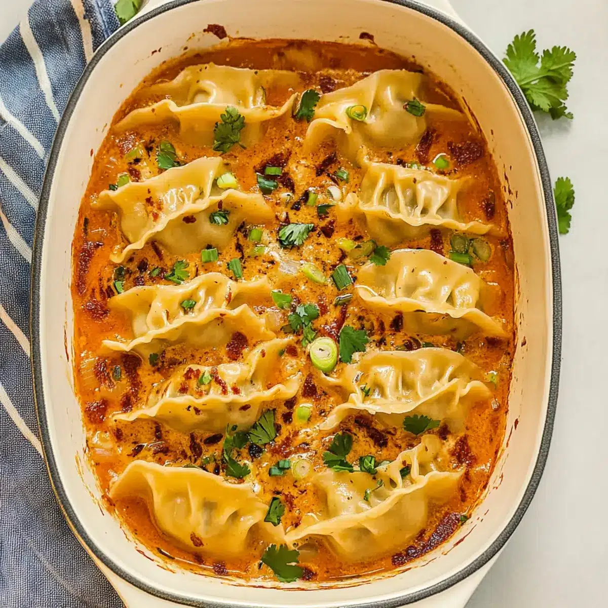 Viral Trader Joe's Dumpling Bake