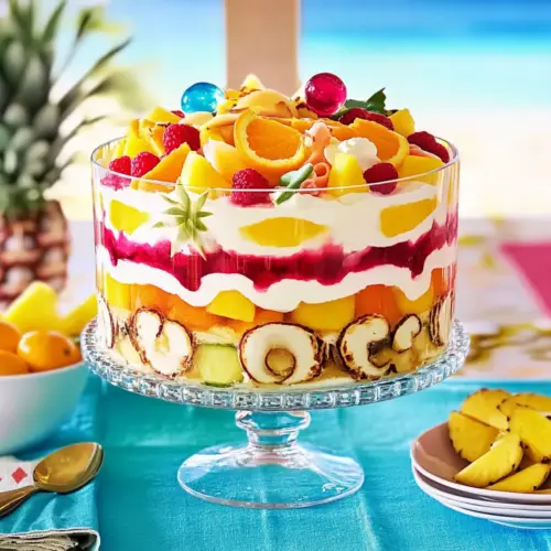 Pina colada trifle