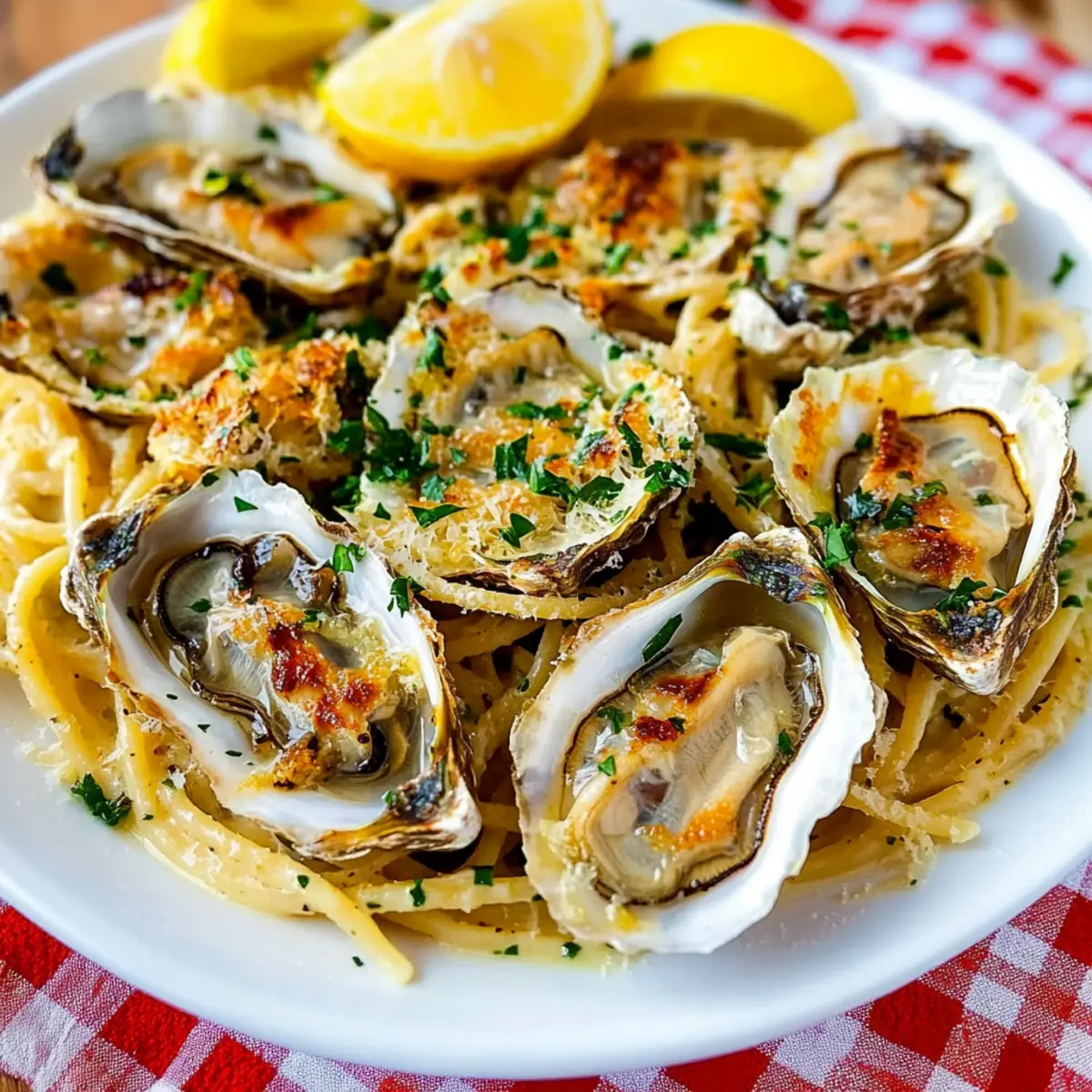 Chargrilled Oyster Pasta