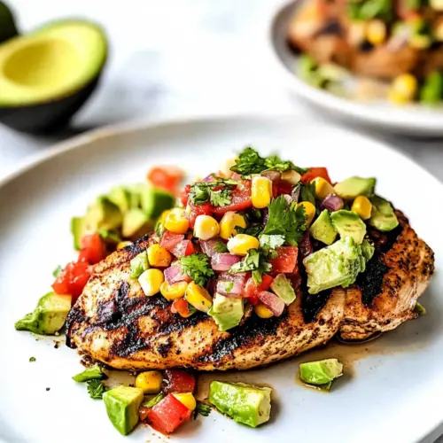 Fiesta Lime Chicken Recipe with Avocado