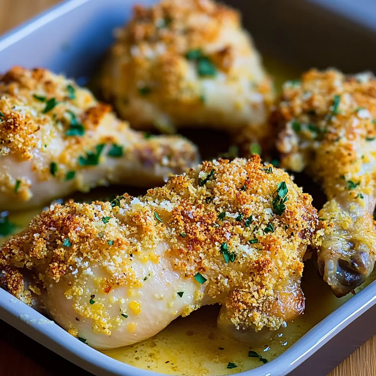 Garlic Parmesan Chicken Legs