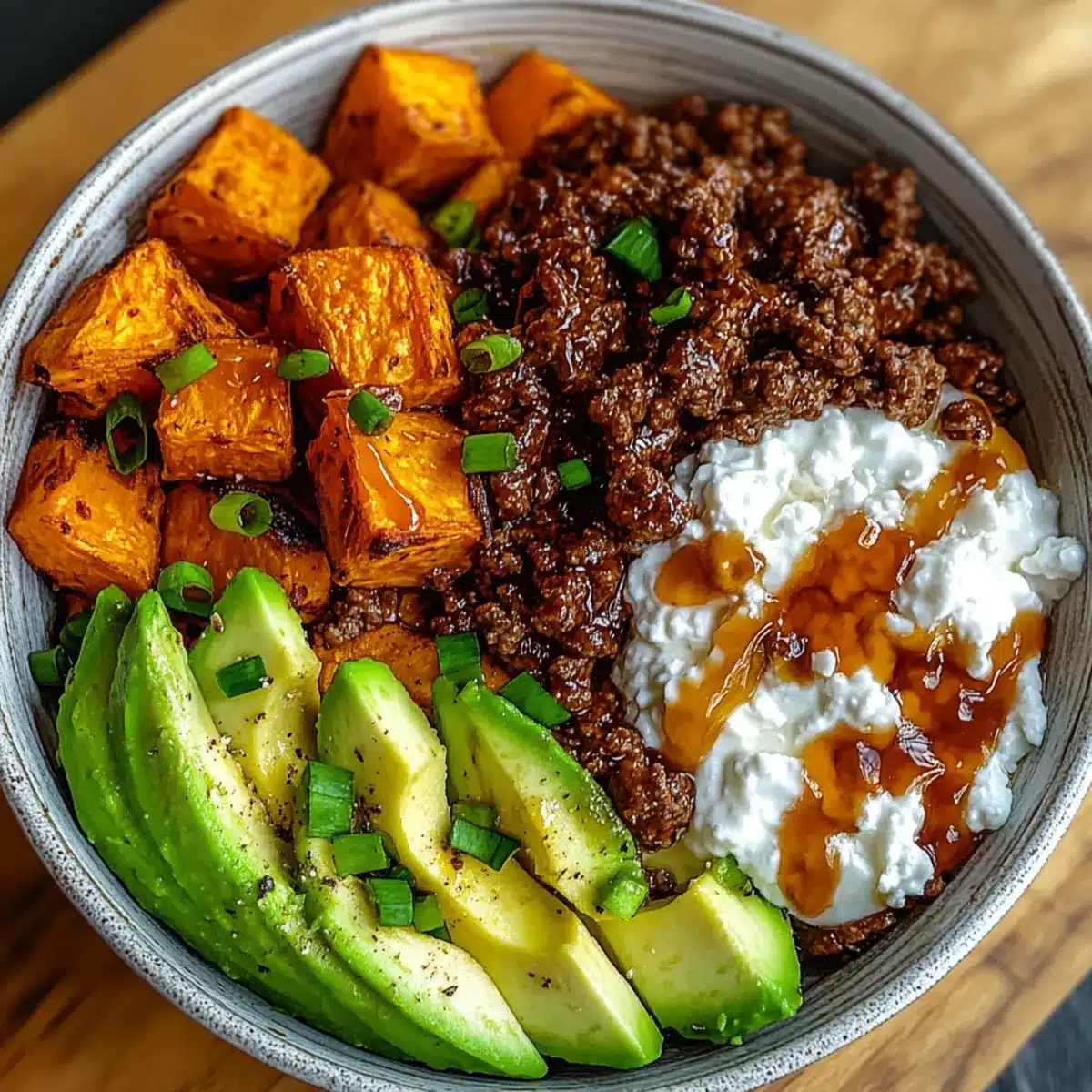 Ground Beef Hot Honey Bowl Recipe