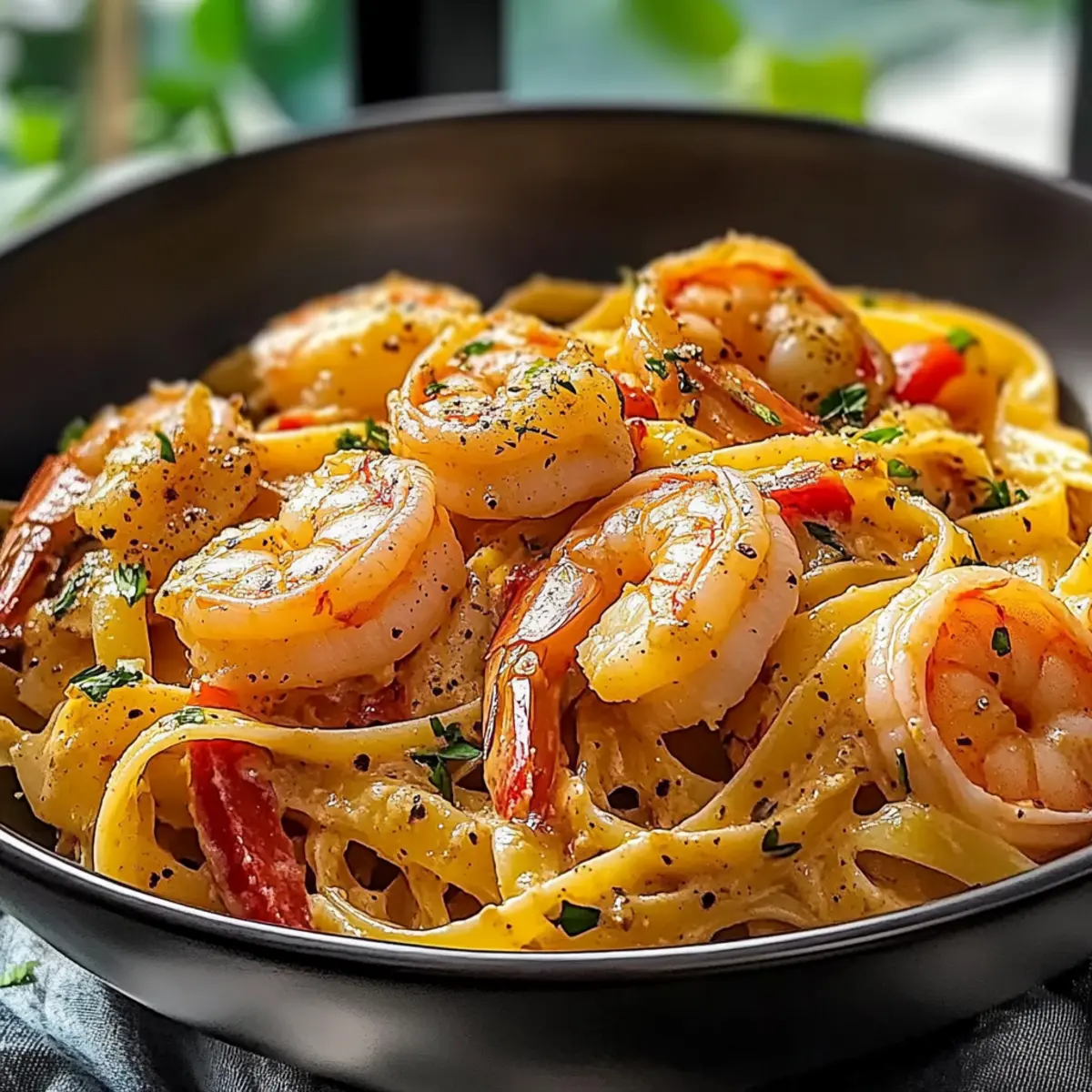 Jamaican Shrimp Pasta