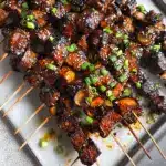Saucy Korean BBQ Beef Skewers