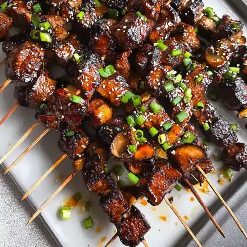 Saucy Korean BBQ Beef Skewers