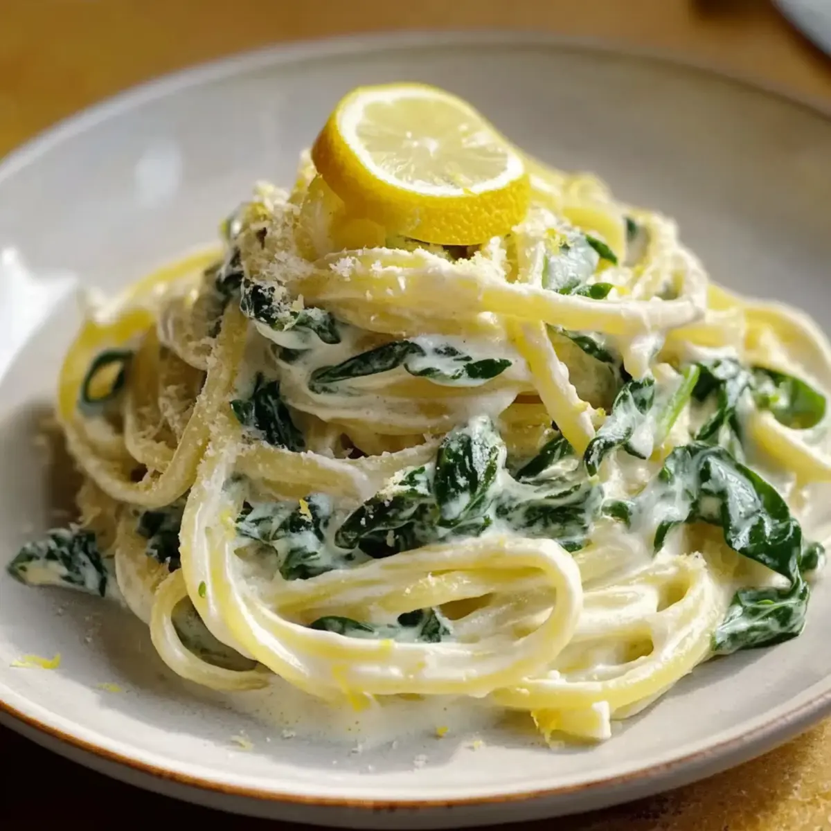 Lemon Ricotta Pasta And Spinach