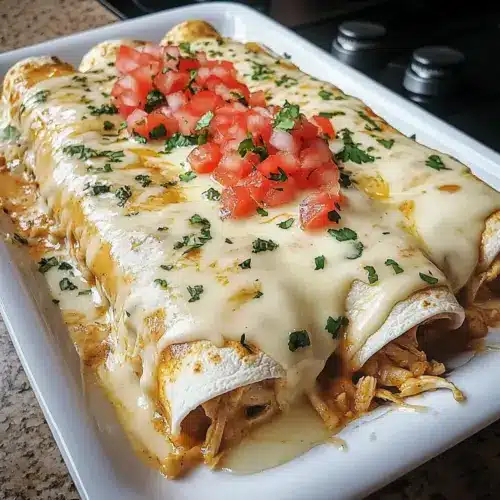 Queso Chicken Enchiladas