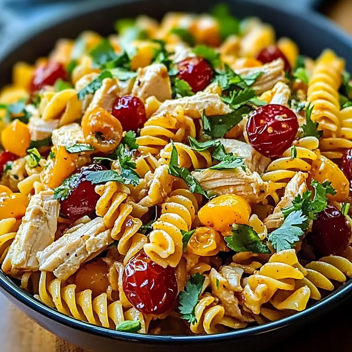BBQ Chicken Ranch Pasta Salad