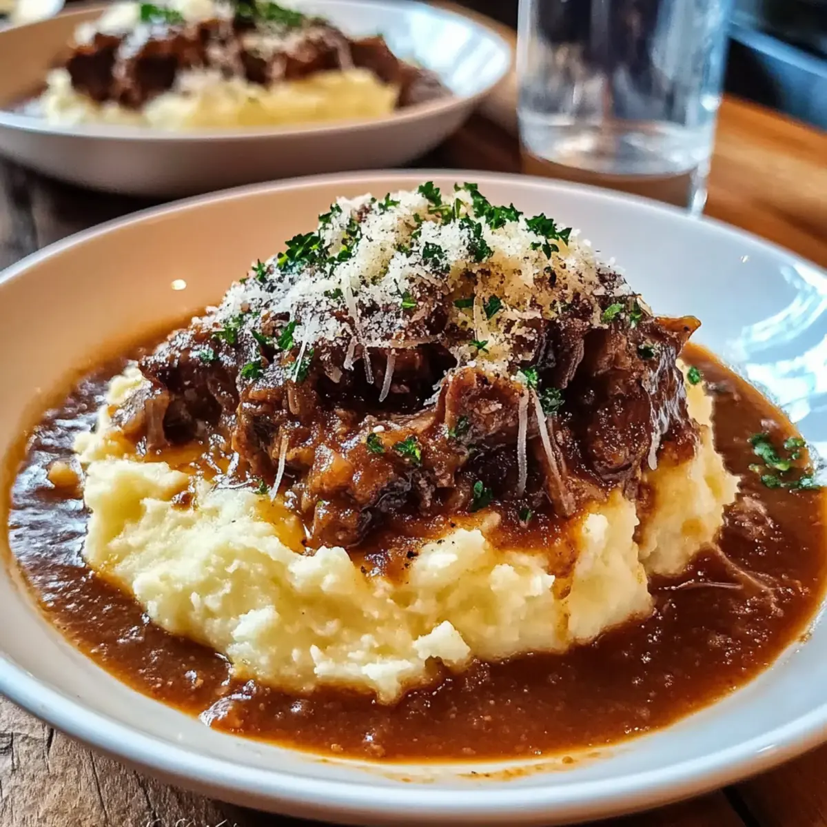 Cozy Short Rib Ragu Over Creamy Parmesan Potatoes