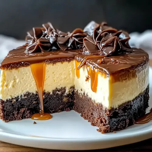 Caramel Brownie Cheesecake