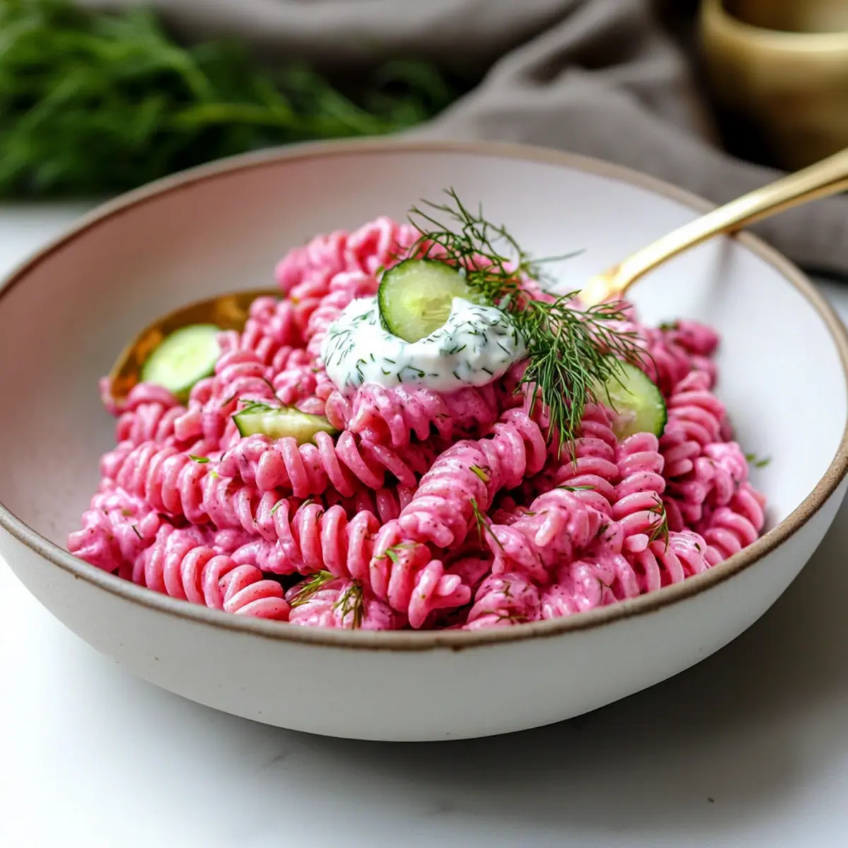 Pink Pasta Salad