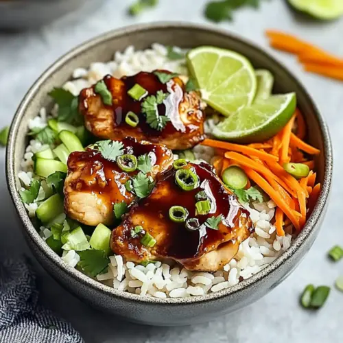 Sweet Chili Chicken Rice Bowls