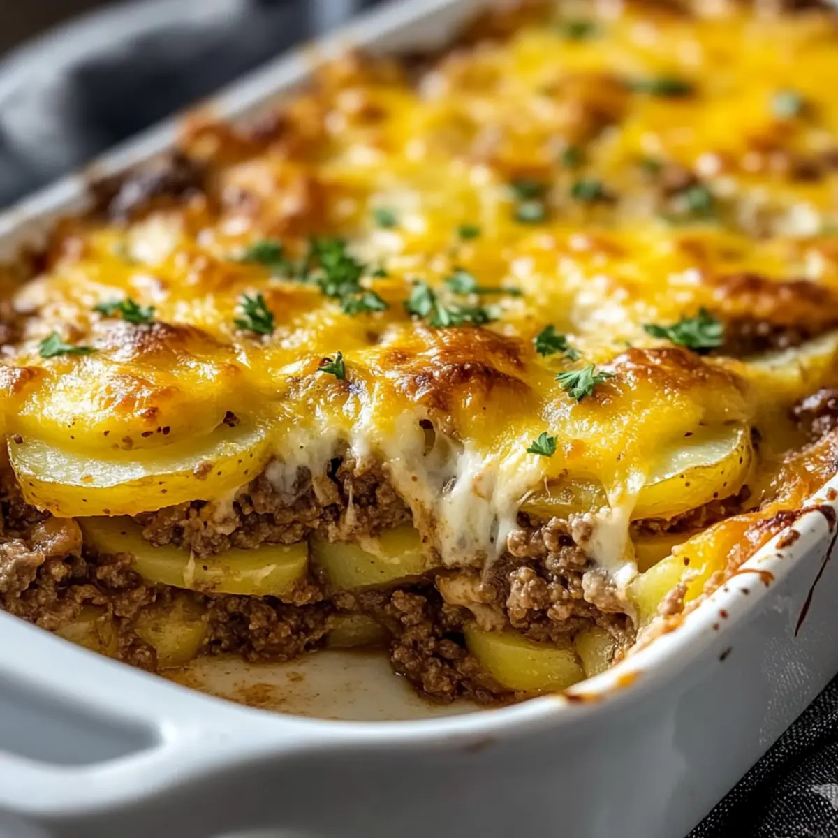 Hamburger Potato Casserole