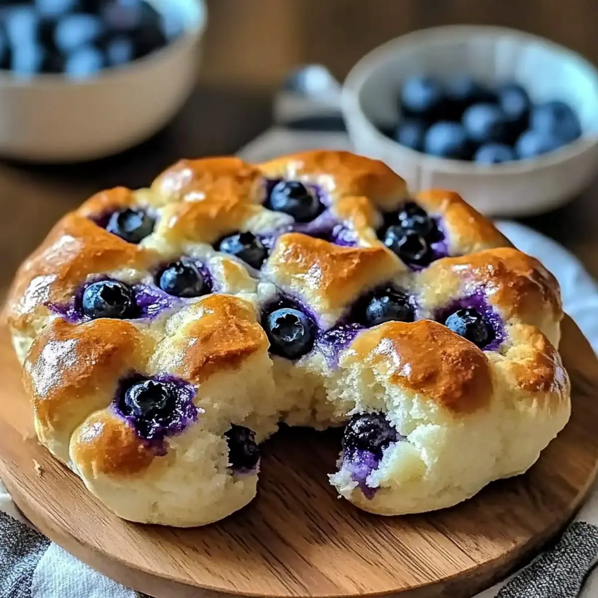 Cottage Cheese Blueberry Cloud Bread