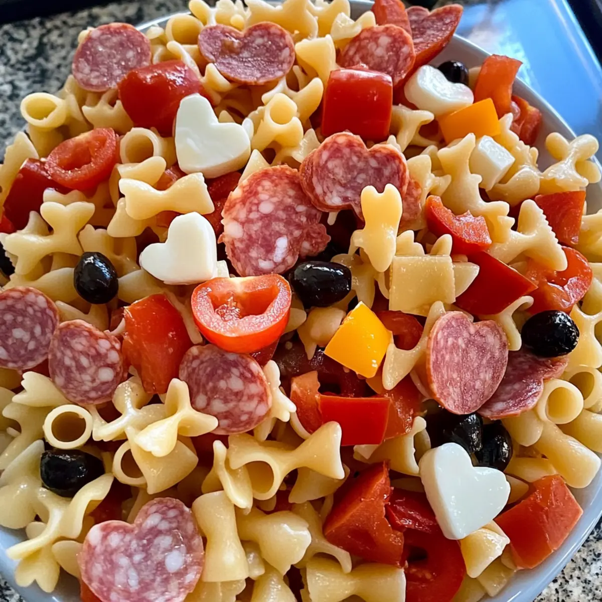 Valentine’s Day Pasta Salad