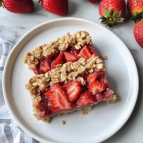 Strawberry Oatmeal Bars