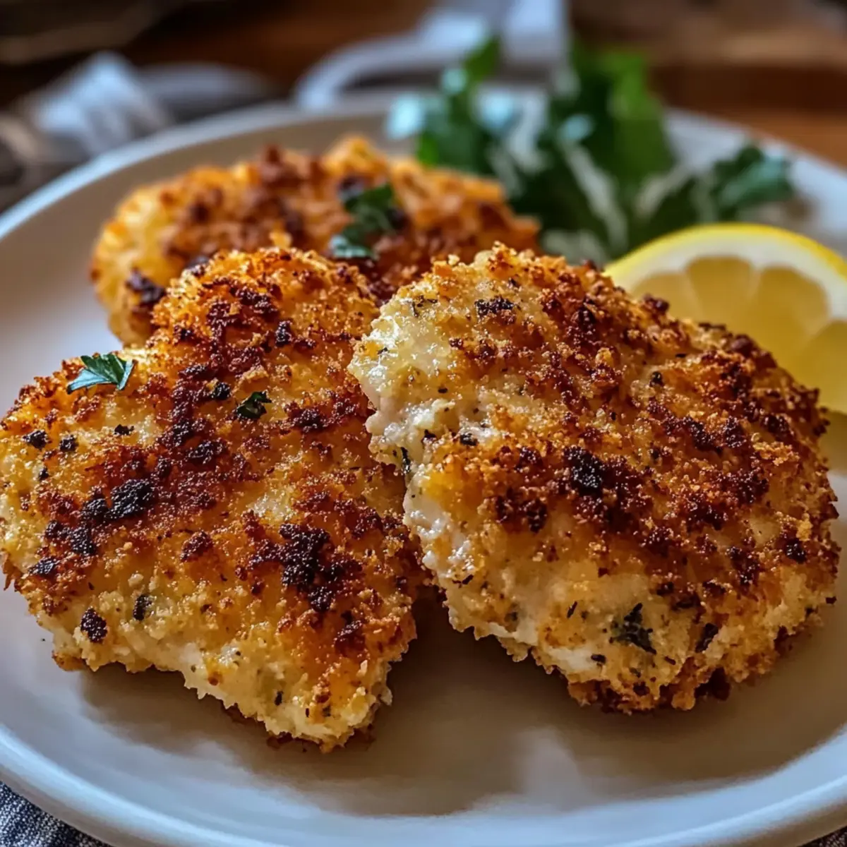 Heart-Shaped Parmesan Crusted Chicken