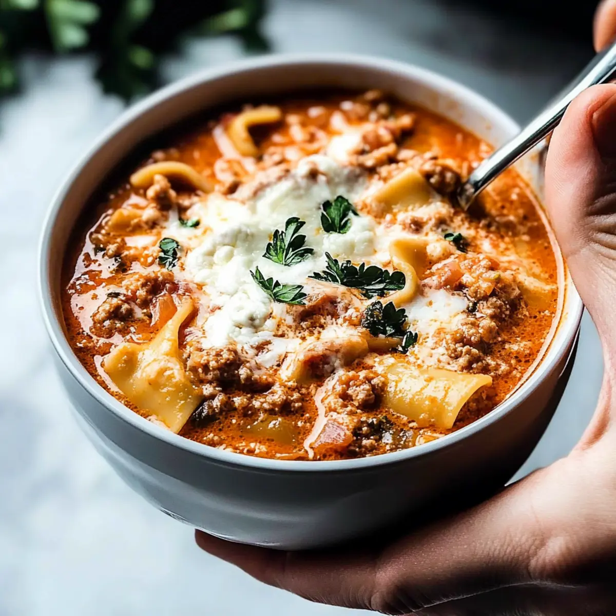 Lasagna Soup