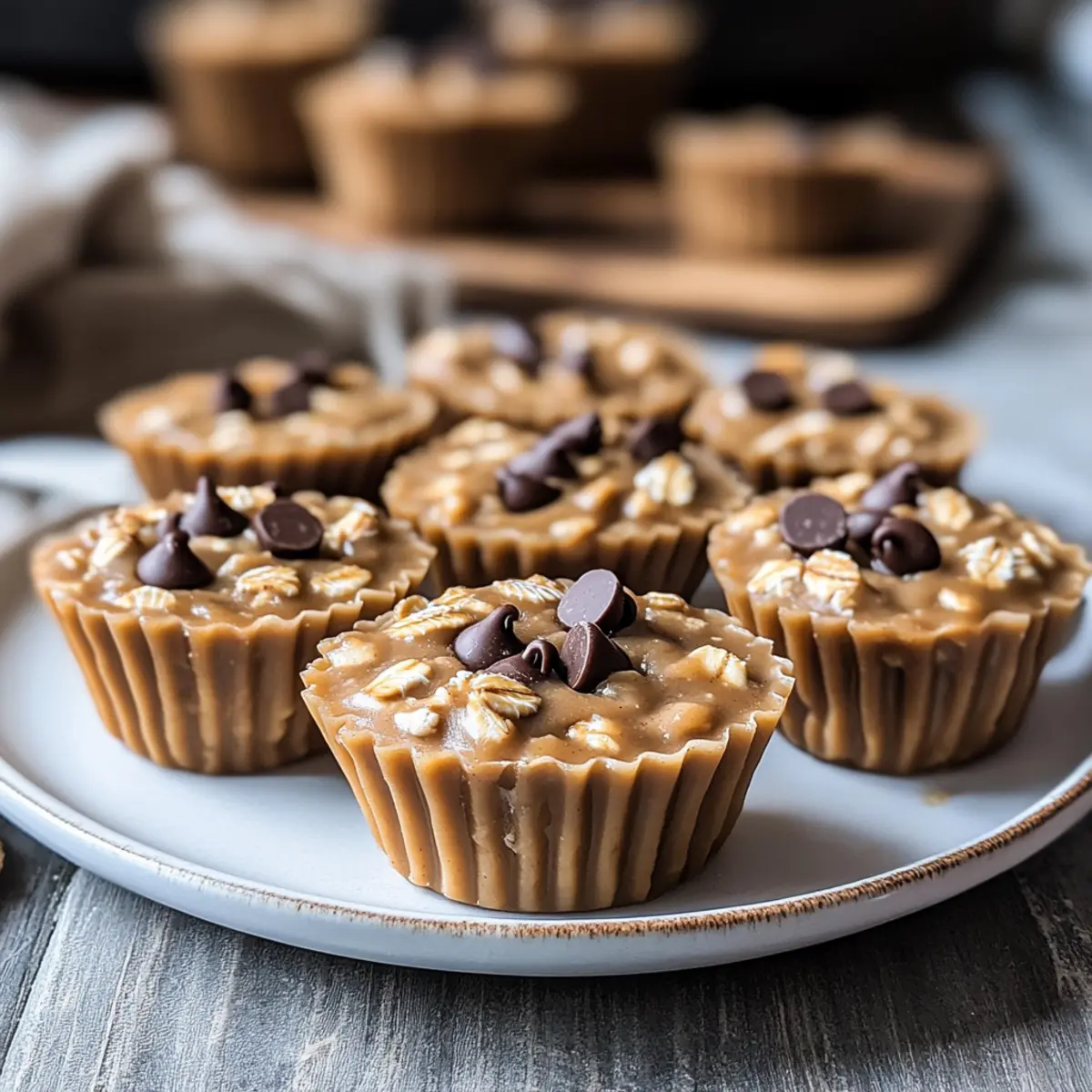 No-Bake Peanut Butter Oat Cups