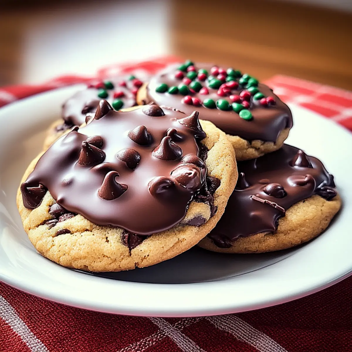 Chocolate Dipped Chocolate Chip Cookies