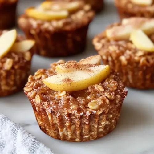 Baked Apple Cinnamon Oatmeal Cup