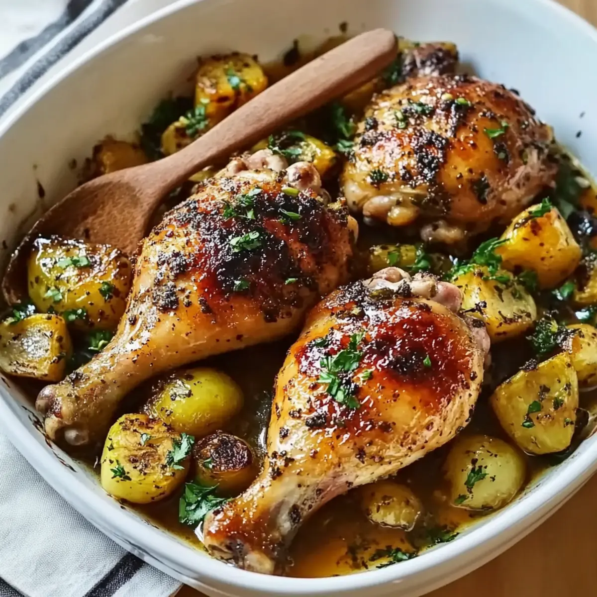 Maple Mustard Chicken Thighs